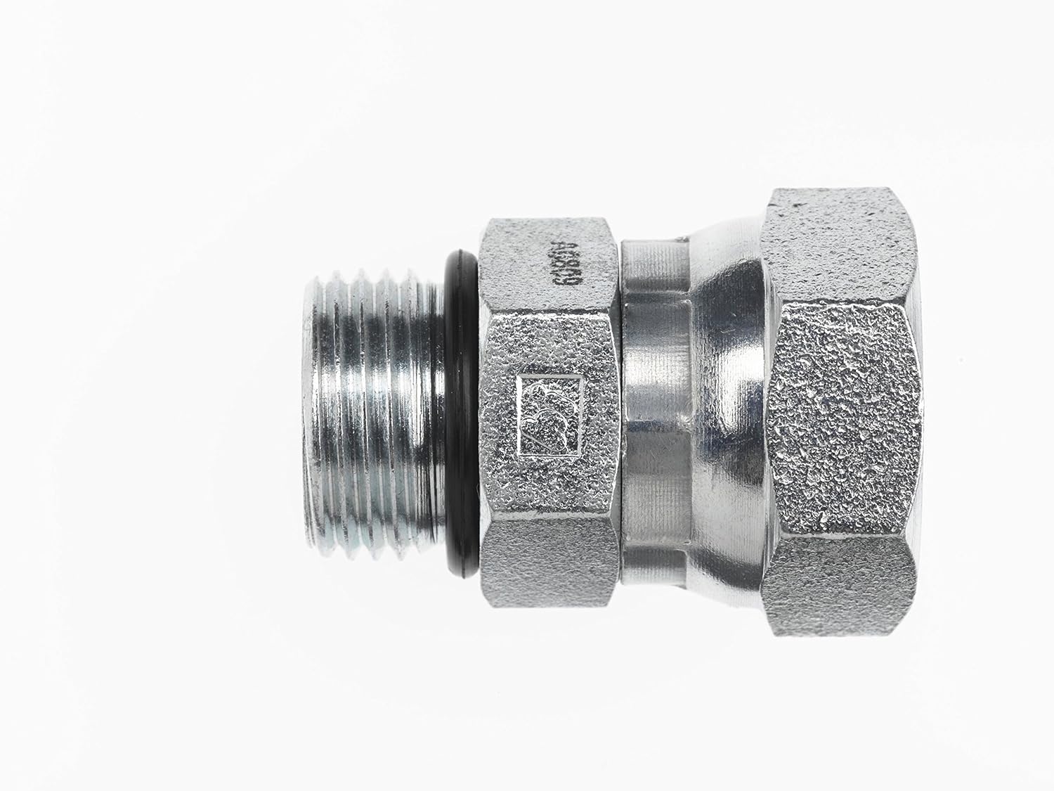 6900-06-08-O by Brennan Inc. | -06 Male O-Ring Boss x -08 Female Pipe Swivel | Straight | Steel