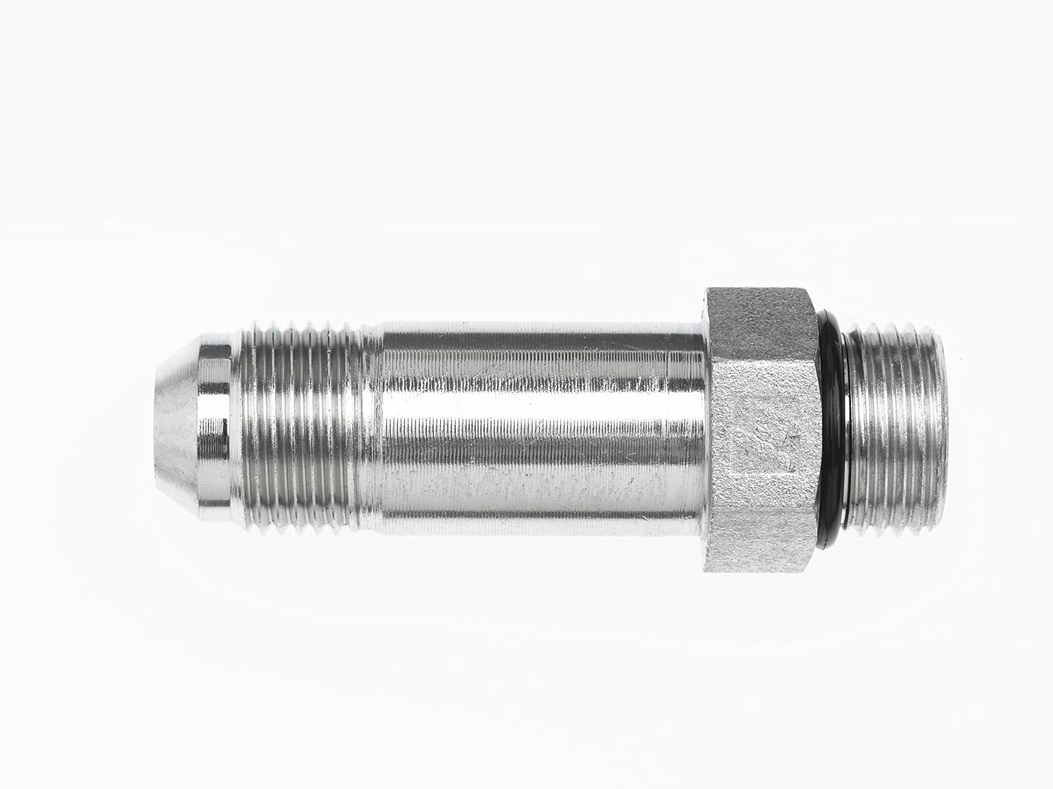 6400-L-08-08-O by Brennan Inc. | -08 Male JIC x -08 Male O-Ring Boss | Straight | Long | Steel