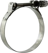 840400 by Midland | T-Bolt Clamp | 4" Nominal Size | 3/4" Width | OD Range: 3-25/32" to 4-1/16" | 301 Stainless Steel Band / 304 Stainless Steel Bolt & Nut