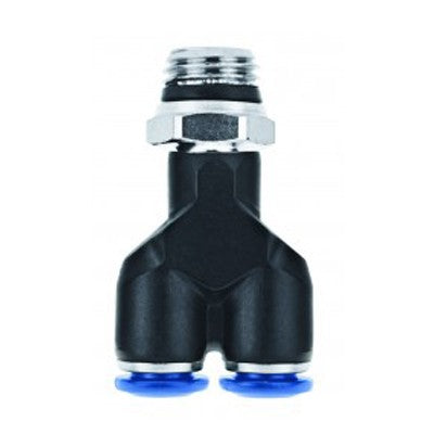 85320-06-04 by AIGNEP | 85 Series | Swivel Connector | 3/8" Tube x 1/4" Swift-Fit Male | Y | Pack of 10