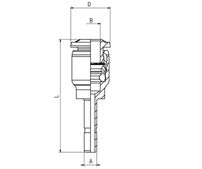85705-53-04 by AIGNEP | 85 Series | Expander | 5/32" Male Stud x 1/4" Tube | Pack of 10