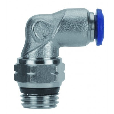 88115-04-32 by AIGNEP | 87 / 88 Series | Swivel Male | 1/4" Tube x 10/32 UNF Male | 90° Elbow | Pack of 10