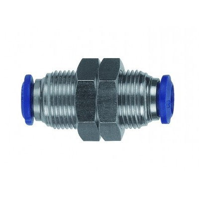 88050-06 by AIGNEP | 87 / 88 Series | Bulkhead Union | 3/8" Tube | Pack of 10