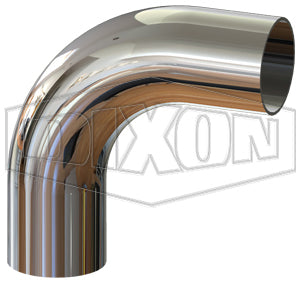 T2S88-150PL Dixon Valve 1-1/2" 316L Stainless Steel BioPharm 88° Weld x Weld Elbow (PL Finish SF1)
