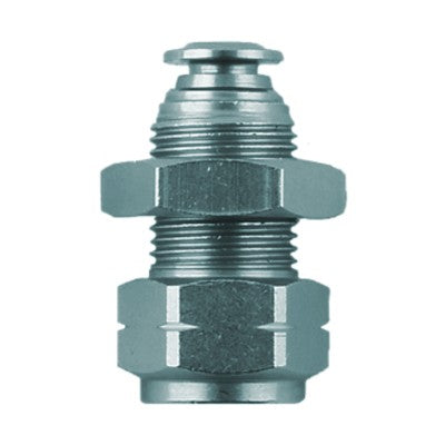 89055-53-02 by AIGNEP | 89 Series | Female Bulkhead Connector Metal Release Collet | 5/32" Tube x 1/8" NPTF Female | Pack of 10