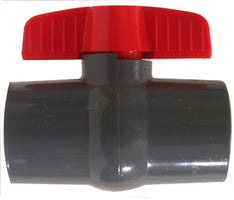 899000 by Midland | Full Port Ball Valve | 1/2" Female IPS x 1/2" Female IPS (Schedule 80) | Grey | PVC