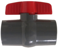 899051 by Midland | Full Port Ball Valve | 3/4" Socket Slip x 3/4" Socket Slip (Schedule 80) | Grey | PVC
