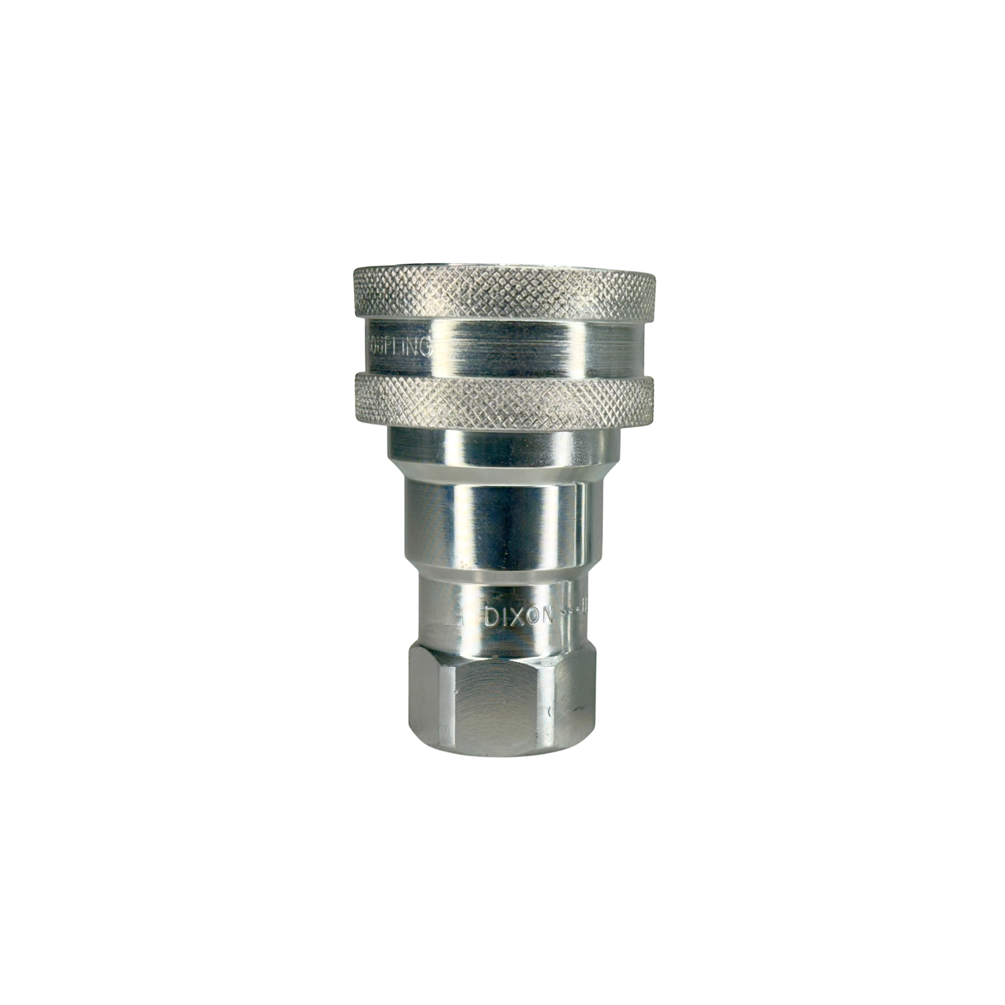 8HF8 by Dixon Valve | Hydraulic Quick Disconnect Coupling | H-Series | 1" Female NPTF x 1" ISO-B Interchange | Socket | Nitrile Seal | Steel