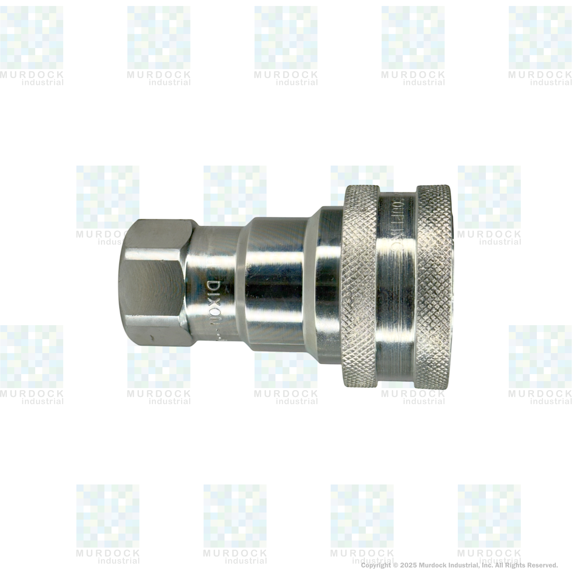8HF8 by Dixon Valve | Hydraulic Quick Disconnect Coupling | H-Series | 1" Female NPTF x 1" ISO-B Interchange | Socket | Nitrile Seal | Steel