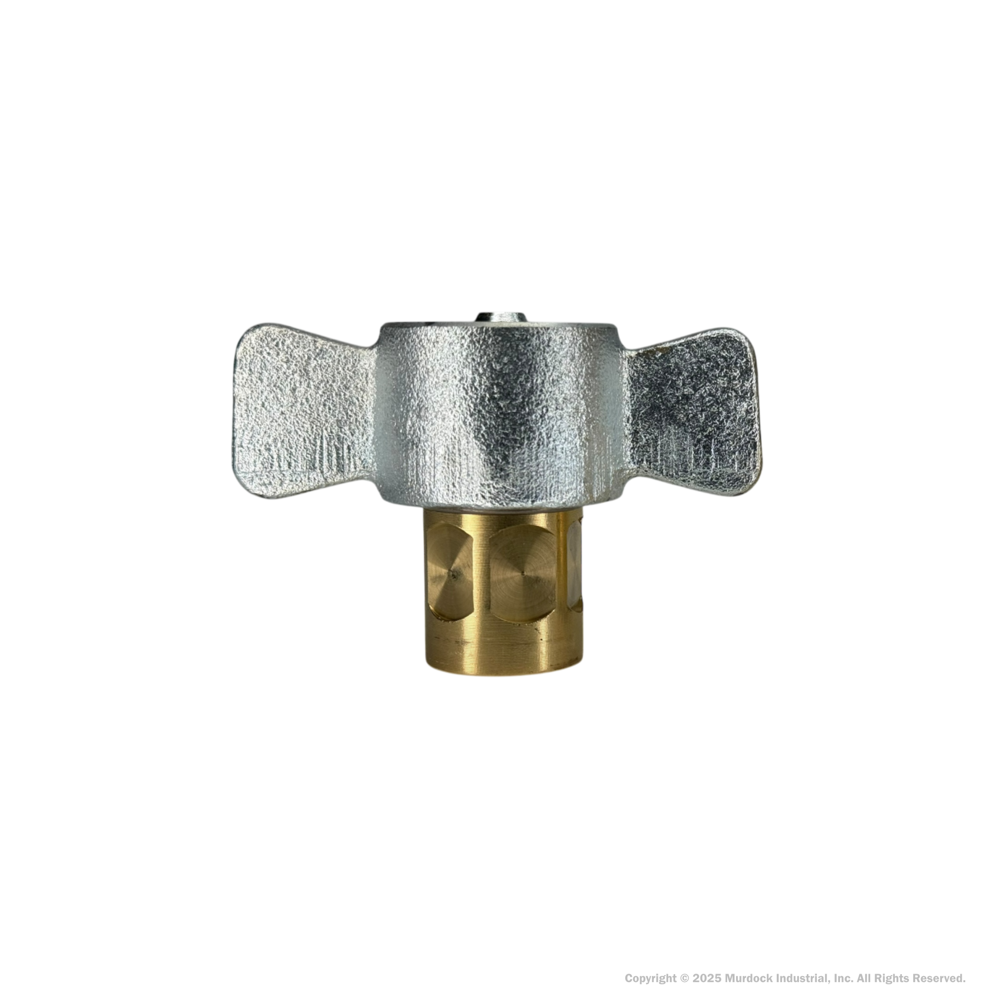 8WF8-B by Dixon Valve | Hydraulic Quick Disconnect Coupling | W-Series | 1" Female NPTF x 1" Wingstyle Interchange | Socket | Nitrile Seal | Brass