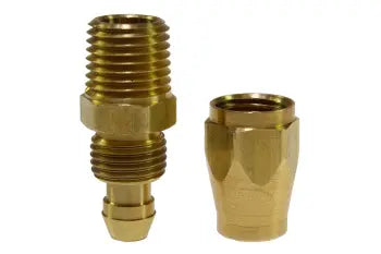 PSM53204 by Coilhose | Flexcoil Replacement Fitting | 0.160" Hose ID | 1/4" Hose OD | 1/4" Swivel Male NPT Thread | Reusable No Strain Relief | Polyurethane