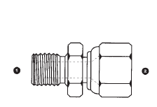 9024-22-08 by AdaptAll | 22mm Male Metric x -08 Female JIC | Swivel Adapter | Carbon Steel