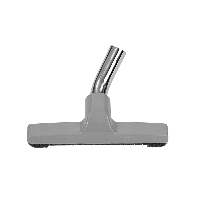 902G by Flexaust | Friction Fit Slotted Horsehair (Soft) Bristle Floor Brush | 1-1/4" (32mm) | 10" Width | Gray