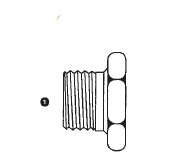 9030M-30x1.5 by AdaptAll | 30mm Metric Hex Plug | Carbon Steel