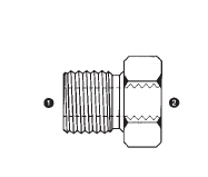 9038-24-16 by AdaptAll | -24 Male BSPP x -16 Female BSP | Solid Adapter | Carbon Steel