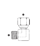 9060-32-32 by AdaptAll | -32 Male BSPP x -32 Female BSPP Swivel | 90° Elbow | Carbon Steel
