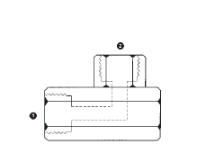 9076-04-04 by AdaptAll | -04 Female BSP Solid x -04 Female BSP Solid | 90° Elbow | Carbon Steel