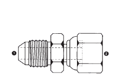 9210-10-08 by AdaptAll | -10 Male JIC x -08 Female Flat-Face BSPP | HIAB Swivel | Carbon Steel