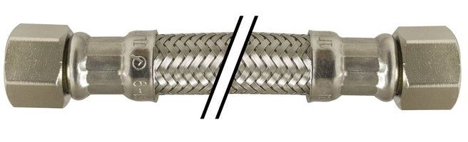 922036 by Midland | Lavatory / Dishwasher Supply Connector | Lead Free | 3/8" Compression x 3/8" Compression | 36" Length | Chrome Plated Brass