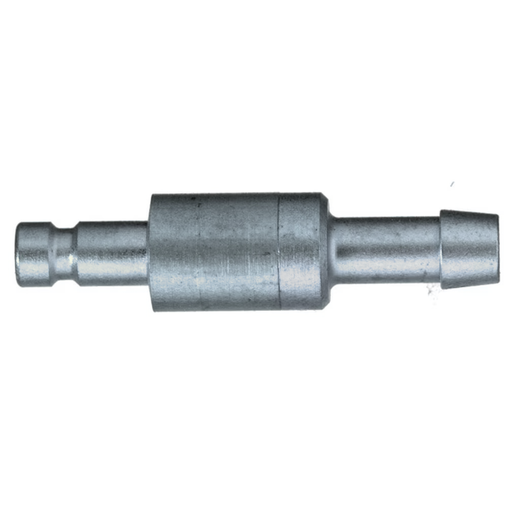 9285 20 05 by Parker | Legris Plug Quick Disconnect | 5 mm Hose Barb | 8 mm Hex | 36 mm Length | Straight | Nickel=Plated Brass | Pack of 5