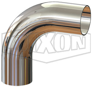 T2S92-200PL Dixon Valve 2" 316L Stainless Steel BioPharm 92° Weld x Weld Elbow (PL Finish SF1)