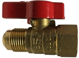 943331 by Midland | Gas Ball Valve | Regular Port | 3/8" Male Flare x 1/2" Female Pipe | Brass