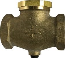 947142 by Midland | In-Line Check Valve | Vertical or Horizontal | 3/8" Female Pipe x 3/8" Female Pipe | Brass