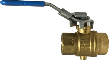 948131 by Midland | Full Port Forged Exhaust Valve | Automatic Drain & Latch Lock Handle | 1/4" Female Thread x 1/4" Female Thread | Brass