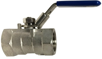 949105 "949-105" by Midland | Standard Port One-Piece Ball Valve | Locking Handle | 1" Female NPT x 1" Female NPT | 1000 PSI | 316 Stainless Steel