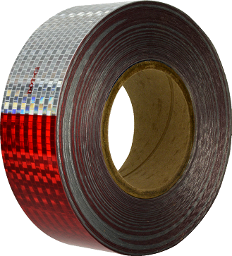 95621 by Midland | Truck & Trailor Conspicuity Tape | 2" x 150ft Roll of 6" Red / 6" White
