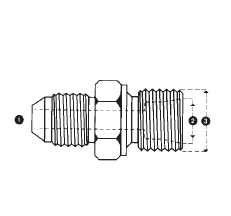 9605-06-L12-18 by AdaptAll | -06 Male JIC x L12 Male Metric Dual Purpose | Adapter | Carbon Steel