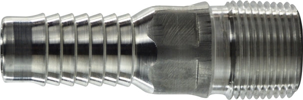 973626 (973-626) by Midland | King Combination Hose Nipple | 2-1/2" Hose Barb x 2-1/2" Male Pipe | Straight | Aluminum