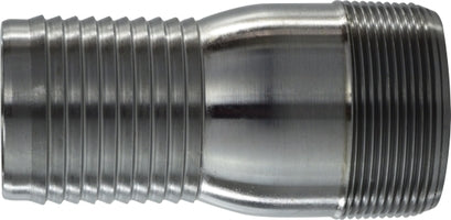 973850 (973-850) by Midland | King Combination Hose Nipple | 1/2" Hose Barb x 1/2" Male Pipe | Straight | Black Steel