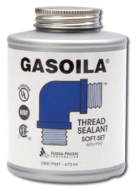 983100 by Midland | Gasoila Soft Set Thread Sealant with PTFE | 1/4 pt with Brush