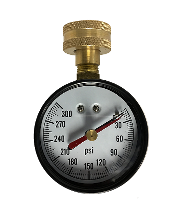 991251 (991-251) by Midland | Water Test Gauge with Lazy hand | 3/4" Female GHT | 2-1/2" Face | 0-300 PSI