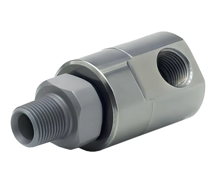 9SS32MP200XFP200-440-V by Super Swivel | 28013-440-V | 2-11-1/2 Male Pipe NPTF x 2-11-1/2 Female Pipe NPTF | 1.781" Through Hole | 90° Elbow | 440c Stainless Steel | Viton Seal