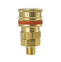 BLA-3103 by ZSi-Foster | Quick Disconnect | A70 Series | 1/4" Standard Socket | 15/16" MPT | Ball Lock | Brass