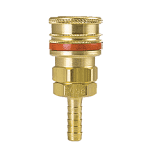 BLA-3653 by ZSi-Foster | Quick Disconnect | A70 Series | 1/4" Standard Socket | 5/16" ID | Hose Stem | Ball Lock | Brass