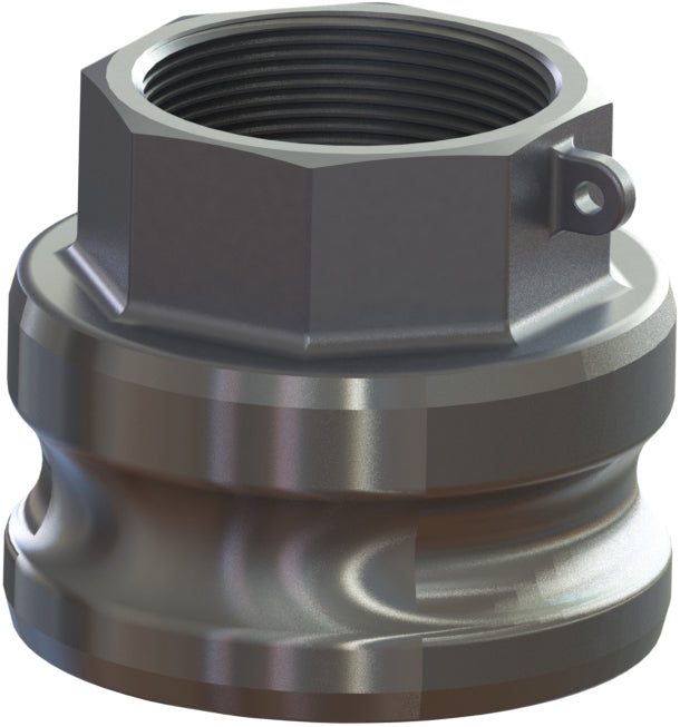 A-AL-4030 by Campbell Fittings | Standard Cam & Grive | Jump Size A | 4" Adapter x 3" Female NPT Thread | Straight | Aluminum