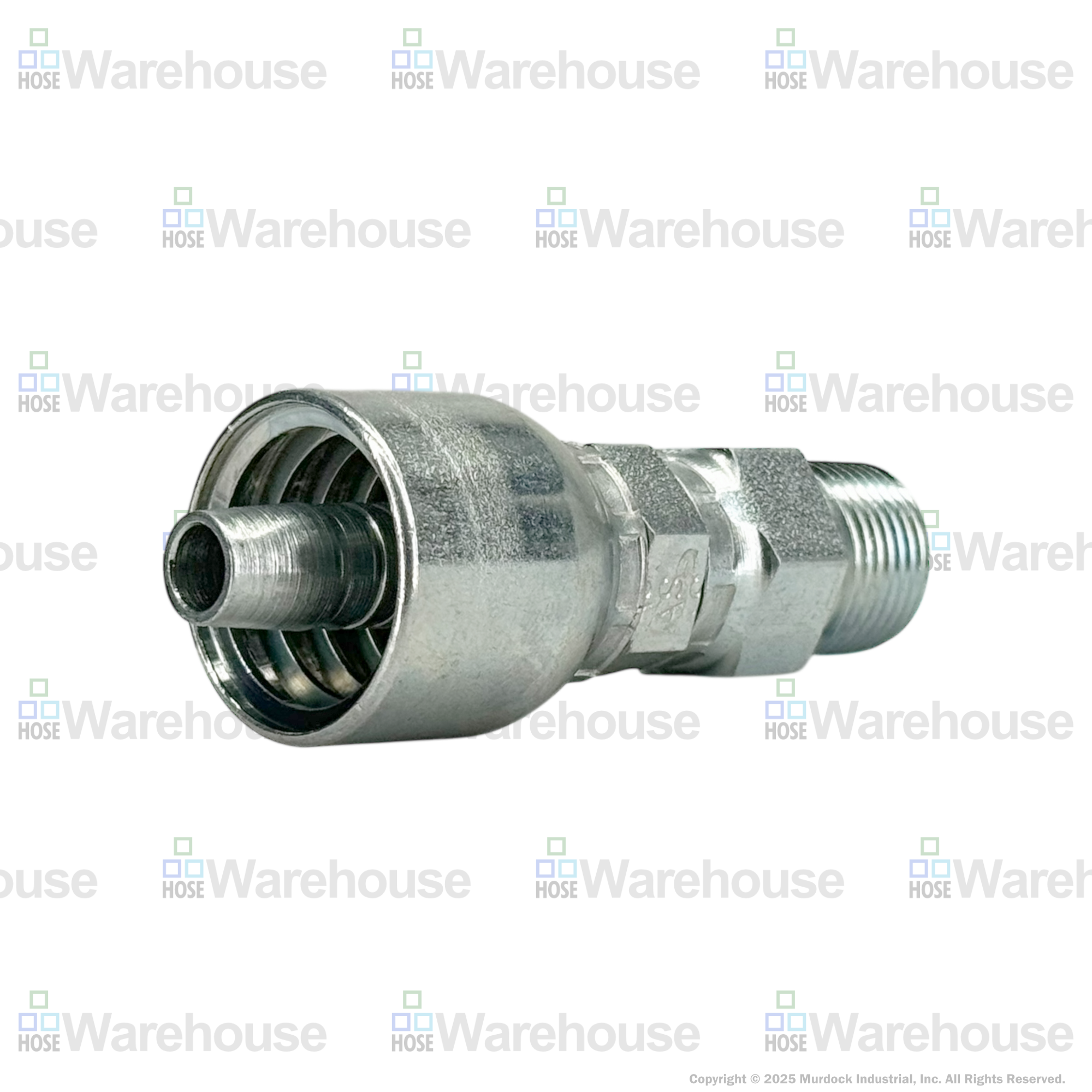 A04-6x6 by Couplamatic | A Series Coupling | 3/8" Hose ID x 3/8-18 Thread Male Swivel NPTF | Straight