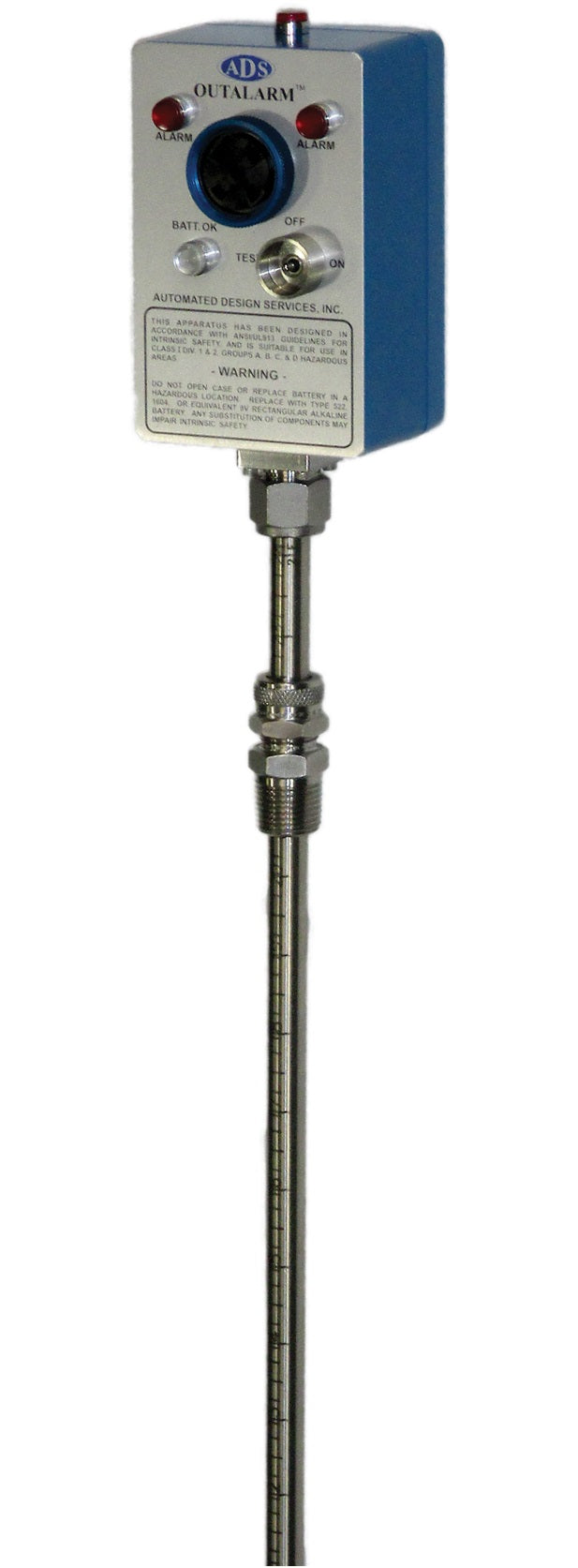 A100C36A by Dixon Valve | A100 Outalarm® | with Capacitance Probe | 36" Length