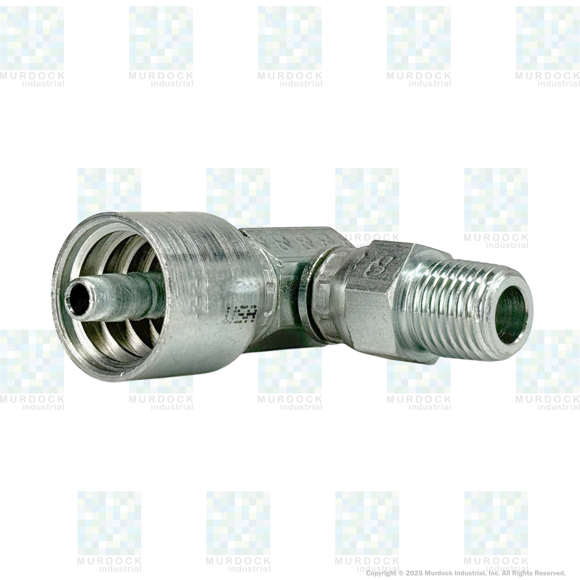 A14-4x4 by Couplamatic | A Series Coupling | 1/4" Hose ID x 1/4-18 Thread Male Swivel NPTF | 90° Elbow