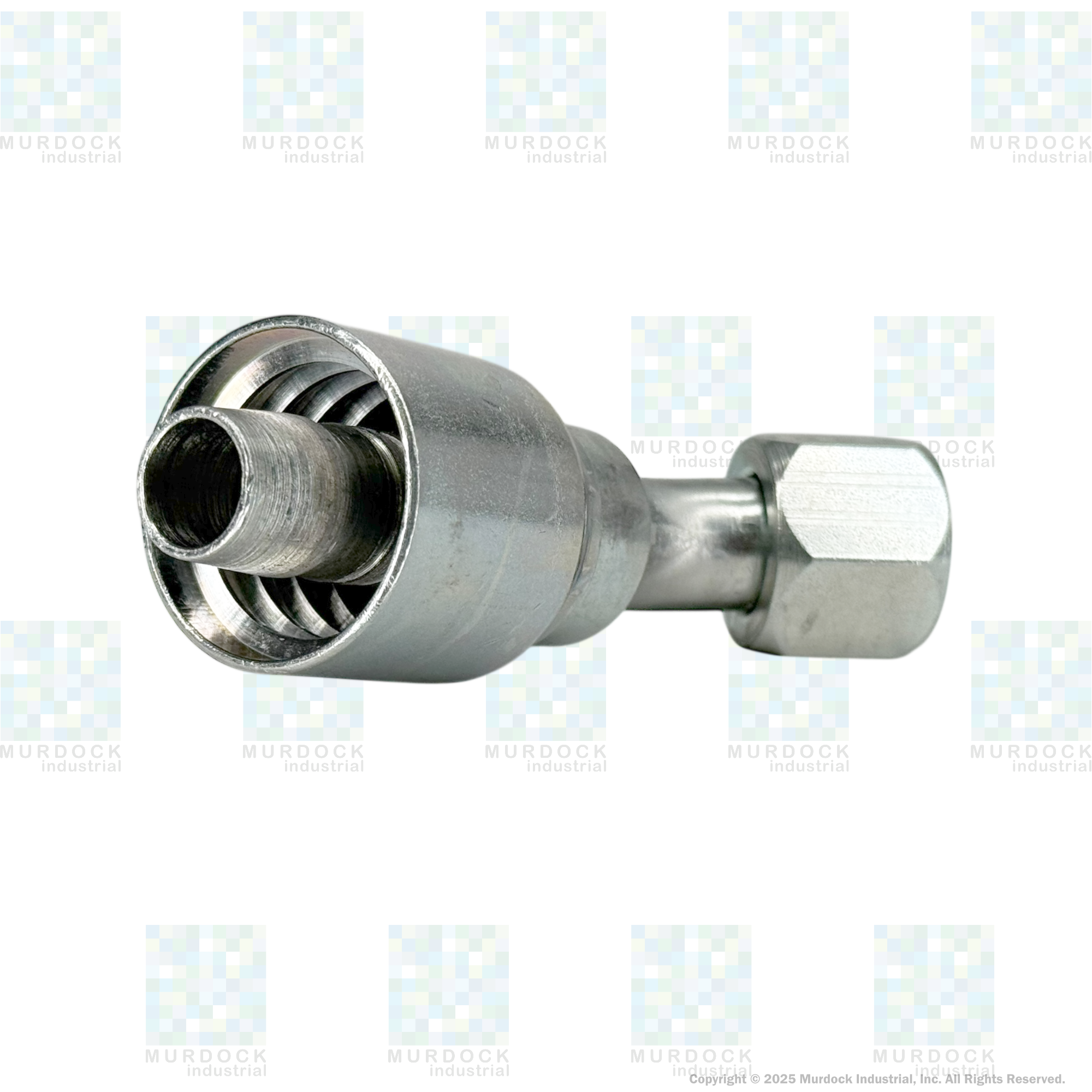 A25-8x8 by Couplamatic | A Series Coupling | 1/2" Hose ID x 3/4x16 Thread JIC/SAE Dual Seat Female Swivel | 45° Elbow