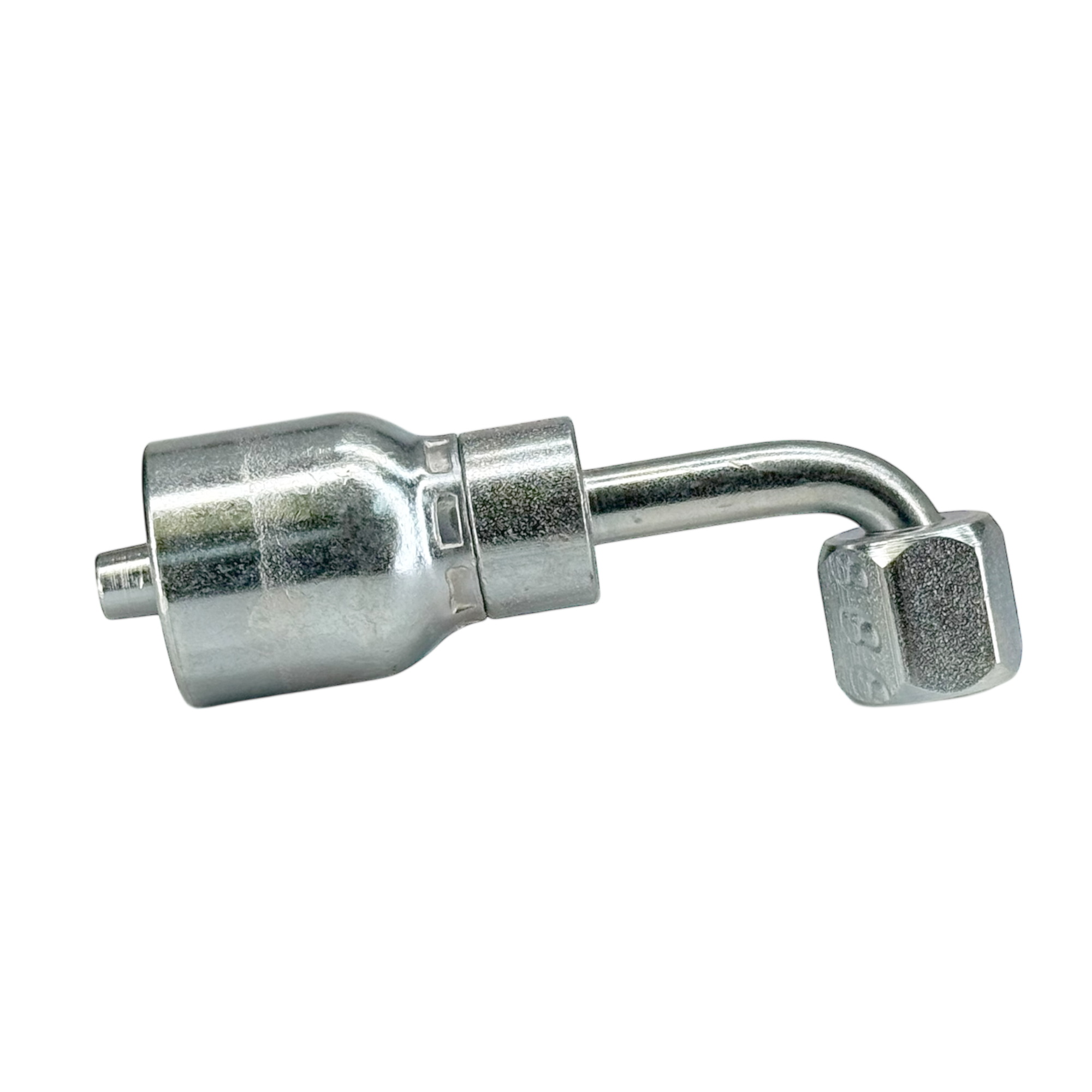 A26-6x6 by Couplamatic | A Series Coupling | 3/8" Hose ID x 9/16x18 Thread JIC Seat Female Swivel | 90° Elbow
