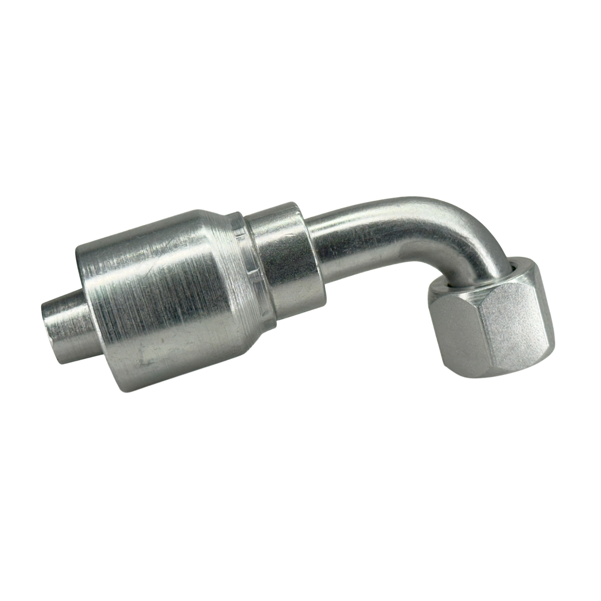 A26-8x8 by Couplamatic | A Series Coupling | 1/2" Hose ID x 3/4x16 Thread JIC/SAE Dual Seat Female Swivel | 90° Elbow