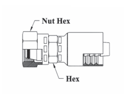 A38-4x10 by Couplamatic | A Series Coupling | 1/4" Hose ID x M18x1.5 Thread DIN Heavy 24° Seat Female Swivel | Straight