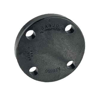 AFB200 by Banjo | IBC Tank Accessories | 2" Blind ANSI Flange | 150 PSI | Polypropylene | Pack of 10