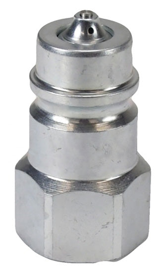 AGE4OF4-PV by Dixon Valve | Hydraulic Quick Disconnect Coupling | AG-Series | 1/2" Female ORB x 1/2" Agricultural Interchange Connect Under Residual Pressure | Plug | Steel