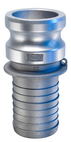 AL-E125 by Kuriyama | AL-E Series | Part E | Cam & Groove Fitting | 1-1/4" Adapter x 1-1/4" Hose Barb | Aluminum