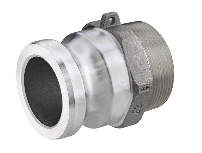 AL-F100 by Kuriyama | AL-F Series | Part F | Cam & Groove Adapter | 1" Adapter x 1" Male NPT | Aluminum